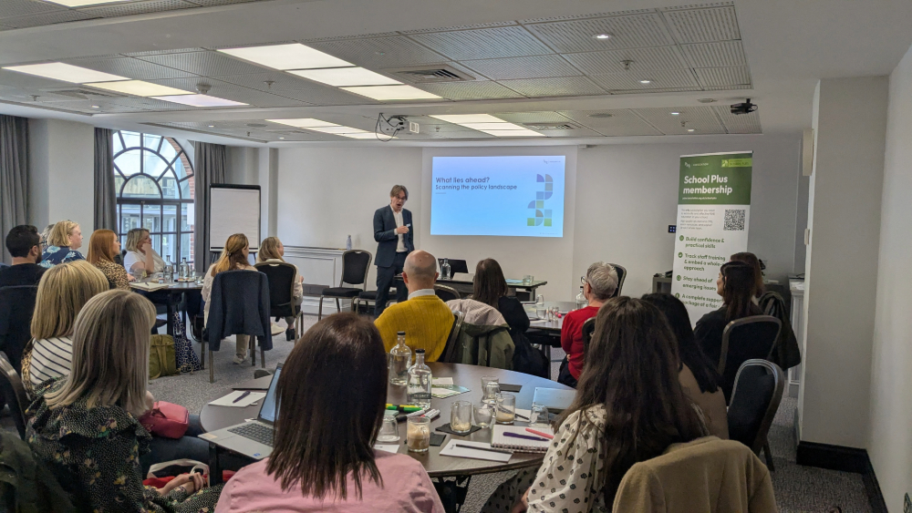 Jonathan Baggaley, Chief Executive of PSHE Association, delivering keynote at Yorkshire and the Humber regional seminar 2025 (Leeds)
