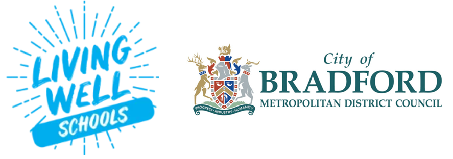 Bradford Living Well Schools & Council Logos